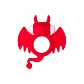 Красное эрекционное кольцо на пенис JOS COCKY DEVIL - JOS - в Коврове купить с доставкой