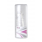 Прозрачная гелевая насадка с клиторальным отростком - 13 см. - Toyfa Basic - в Коврове купить с доставкой