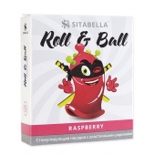 Стимулирующий презерватив-насадка Roll   Ball Raspberry - Sitabella - купить с доставкой в Коврове