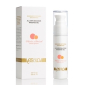 Универсальный массажный гель-смазка Allover Delicious Massage Gel с ароматом персика и аброкоса - 50 мл. - YESforLOV - купить с доставкой в Коврове