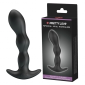 Черный анальный стимулятор простаты с вибрацией Special Anal Massager - 14,5 см. - Baile - в Коврове купить с доставкой