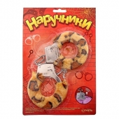 Металлические наручники с леопардовой плюшевой отделкой - Сима-Ленд - купить с доставкой в Коврове