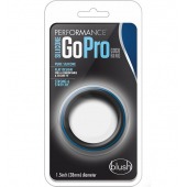 Черно-синее эрекционное кольцо Silicone Go Pro Cock Ring - Blush Novelties - в Коврове купить с доставкой