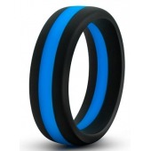 Черно-синее эрекционное кольцо Silicone Go Pro Cock Ring - Blush Novelties - в Коврове купить с доставкой