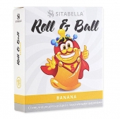 Стимулирующий презерватив-насадка Roll   Ball Banana - Sitabella - купить с доставкой в Коврове