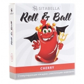 Стимулирующий презерватив-насадка Roll   Ball Cherry - Sitabella - купить с доставкой в Коврове