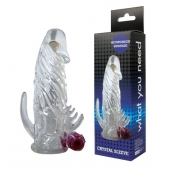 Закрытая прозрачная вибронасадка на пенис Crystal Sleeve Vibe - Erowoman-Eroman - в Коврове купить с доставкой