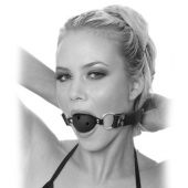 Черный кляп с дырочками Breathable Ball Gag - Pipedream - купить с доставкой в Коврове