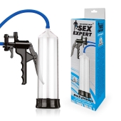 Прозрачная вакуумная помпа Sex Expert с насосом - Sex Expert - в Коврове купить с доставкой