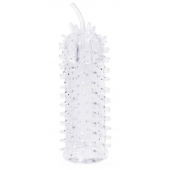 Закрытая рельефная насадка Crystal sleeve с усиками - 12 см. - Erowoman-Eroman - в Коврове купить с доставкой
