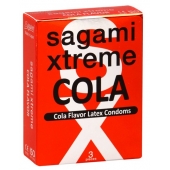 Ароматизированные презервативы Sagami Xtreme COLA - 3 шт. - Sagami - купить с доставкой в Коврове