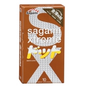 Презервативы Sagami Xtreme FEEL UP с точечной текстурой и линиями прилегания - 10 шт. - Sagami - купить с доставкой в Коврове