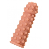 Телесная реалистичная насадка KOKOS Extreme Sleeve 02 с дополнительной стимуляцией - 12,7 см. - KOKOS - в Коврове купить с доставкой