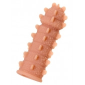 Телесная реалистичная насадка KOKOS Extreme Sleeve 04 с дополнительной стимуляцией - 12,7 см. - KOKOS - в Коврове купить с доставкой