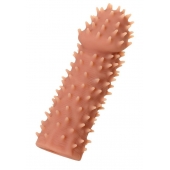 Телесная реалистичная насадка KOKOS Extreme Sleeve 07 с дополнительной стимуляцией - 12,7 см. - KOKOS - в Коврове купить с доставкой