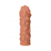 Телесная реалистичная насадка KOKOS Extreme Sleeve 11 с дополнительной стимуляцией - 12,7 см. - KOKOS - в Коврове купить с доставкой