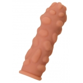 Телесная реалистичная насадка KOKOS Extreme Sleeve 11 с дополнительной стимуляцией - 12,7 см. - KOKOS - в Коврове купить с доставкой