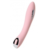 Розовый силиконовый вибратор с электростимуляцией TESLA G-POINT - 21 см. - ToyFa - купить с доставкой в Коврове