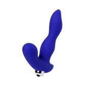 Синий силиконовый вибростимулятор простаты Stroman - 14,5 см. - ToyFa - в Коврове купить с доставкой