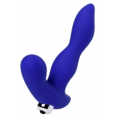 Синий силиконовый вибростимулятор простаты Stroman - 14,5 см. - ToyFa - в Коврове купить с доставкой