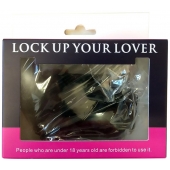 Черные меховые наручники Love с ключиками - Baile - купить с доставкой в Коврове