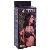 Черный поводок и чокер с кольцом Rada - Rebelts - купить с доставкой в Коврове