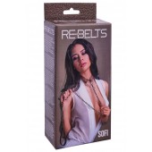 Коричневый поводок и чокер с кольцом Sofi - Rebelts - купить с доставкой в Коврове