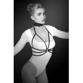Черная упряжь на грудь Julia - Bijoux Pour Toi - купить с доставкой в Коврове