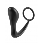 Эрекционное кольцо с анальной пробкой Ass-Gasm Cockring Plug - Pipedream - в Коврове купить с доставкой