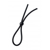 Черное лассо на пенис с одной бусиной - A-toys - в Коврове купить с доставкой
