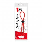 Красное эрекционное лассо с одной бусиной-утяжкой STRETCHY THIN LASSO - Dream Toys - в Коврове купить с доставкой