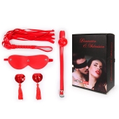 Пикантный набор БДСМ из 4 предметов в красном цвете - Notabu - купить с доставкой в Коврове