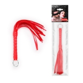Красная плеть с рукоятью в оплетке - 28 см. - Notabu - купить с доставкой в Коврове