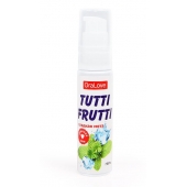 Гель-смазка Tutti-frutti со вкусом сладкой мяты - 30 гр. - Биоритм - купить с доставкой в Коврове