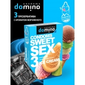 Презервативы для орального секса DOMINO Sweet Sex с ароматом мороженого - 3 шт. - Domino - купить с доставкой в Коврове