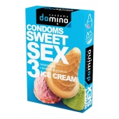 Презервативы для орального секса DOMINO Sweet Sex с ароматом мороженого - 3 шт. - Domino - купить с доставкой в Коврове