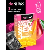 Презервативы для орального секса DOMINO Sweet Sex с ароматом манго - 3 шт. - Domino - купить с доставкой в Коврове