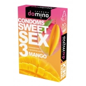 Презервативы для орального секса DOMINO Sweet Sex с ароматом манго - 3 шт. - Domino - купить с доставкой в Коврове