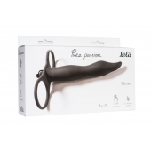 Черная вибронасадка для двойного проникновения Flirtini - 15,9 см. - Lola Games - купить с доставкой в Коврове