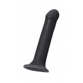 Черный фаллос на присоске Silicone Bendable Dildo L - 19 см. - Strap-on-me - купить с доставкой в Коврове