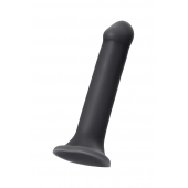 Черный фаллос на присоске Silicone Bendable Dildo XL - 20 см. - Strap-on-me - купить с доставкой в Коврове