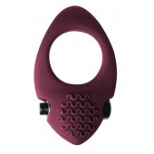 Бордовое эрекционное виброкольцо Pure Passion Midnight - Lola Games - в Коврове купить с доставкой