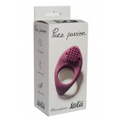 Бордовое эрекционное виброкольцо Pure Passion Moonshine - Lola Games - в Коврове купить с доставкой