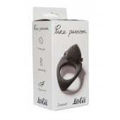Черное эрекционное виброкольцо Pure Passion Sunset - Lola Games - в Коврове купить с доставкой