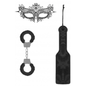 Черный игровой набор Introductory Bondage Kit №4 - Shots Media BV - купить с доставкой в Коврове