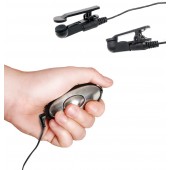 Черные электрические зажимы для сосков Shock Therapy Nipple Clamps - Pipedream - купить с доставкой в Коврове