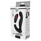 Черный вибромассажер простаты SWIRLING P-PLEASER - Dream Toys - в Коврове купить с доставкой