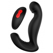 Черный вибромассажер простаты SWIRLING P-PLEASER - Dream Toys - в Коврове купить с доставкой