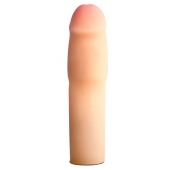 Телесная насадка-удлинитель на пенис PERFORMANCE 1.5INCH COCK XTENDER - 16 см. - Blush Novelties - в Коврове купить с доставкой