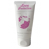 Лубрикант на водной основе с ароматом малины Love Protection Raspberry - 50 мл. - Lola Games - купить с доставкой в Коврове